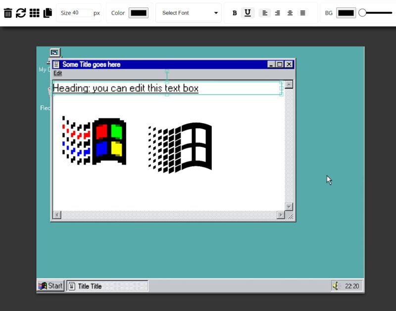 Windows 95 Design Generator